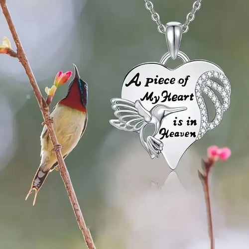 Hummingbird Pendant Necklace - Elegant Unisex Jewelry